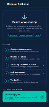 Anchoring Lessons